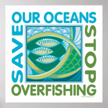 Save Our Oceans - Stop Overfishing Print