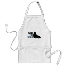 Save the Baby Seals Do Not Club Aprons