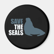 Save the Baby Seals Do Not Club Fridge Magnet