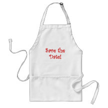 Save the Date Aprons