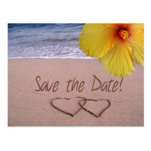 Save the Date Beach Postcard