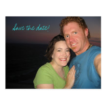 Save the date!, beach wedding post cards