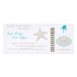 Save the Date Boarding Pass Custom Invitations