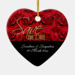 save the date christmas tree ornaments
