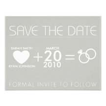 Save the Date Custom Invitation