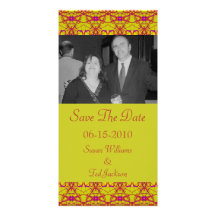 save the date customised photo card