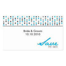 Save The Date - Dots Business Card Templates