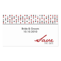 Save The Date - Dots Business Cards