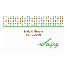 Save The Date - Dots Business Cards