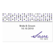 Save The Date - Dots Business Cards