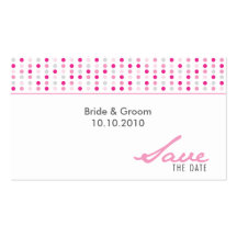 Save The Date - Dots Business Cards