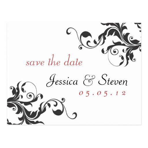 Save the Date Elegant 01 Postcard