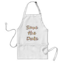 Save the Date exclusive modern design! Apron