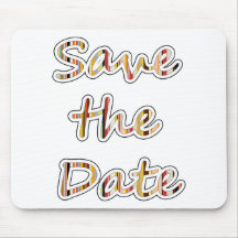 Save the Date exclusive modern design! Mousemats