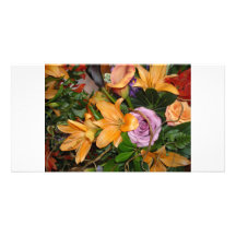 Save-the-Date/Fall Wedding Bouquet Picture Card