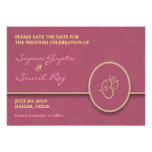 Save The Date Indian Style Flat Card Invites