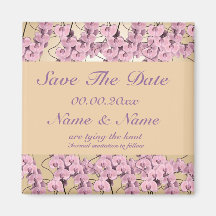 Save the date magnet invitations - customisable