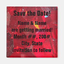 Save the Date magnet - personalise