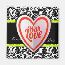 Save the date magnet with love