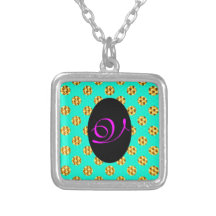 Save the Date Monogram Cute Mom Mother Initial Personalized Necklace