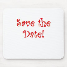 Save the Date Mousepad