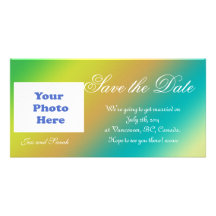 save the date picture card