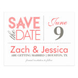 SAVE THE DATE | PINK & GRAY POSTCARDS