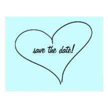 save the date postcard