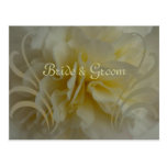 Save the Date, Postcard with floral swirls