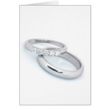 Save the Date/Silver Wedding Bands Cards