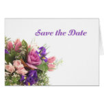 Save the Date Spring Flowers Card