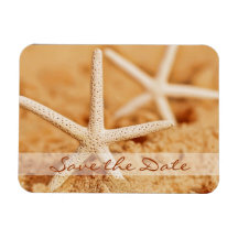 Save the Date Starfish Flexible Magnet