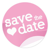 save the date sticker