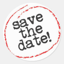 Save the Date sticker