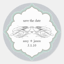save the date sticker