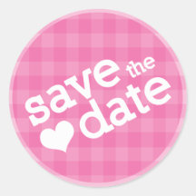 save the date sticker