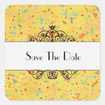 Save The Date Sticker