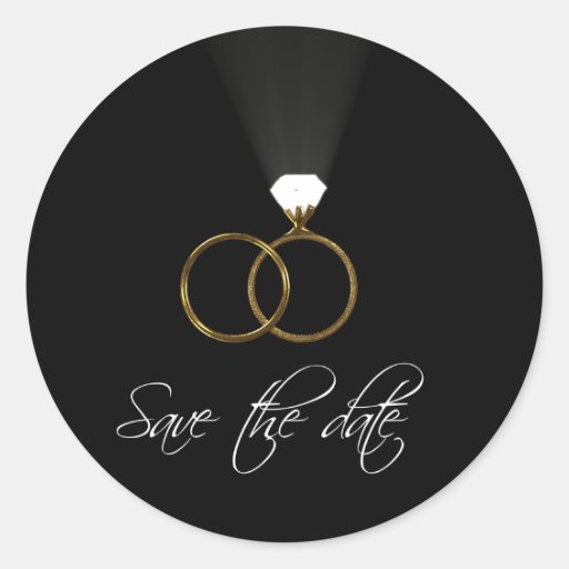 Save the date stickers