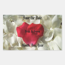 Save the Date Stickers (Rose Petals)