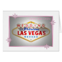"Save the Date" Wedding In Las Vegas Card