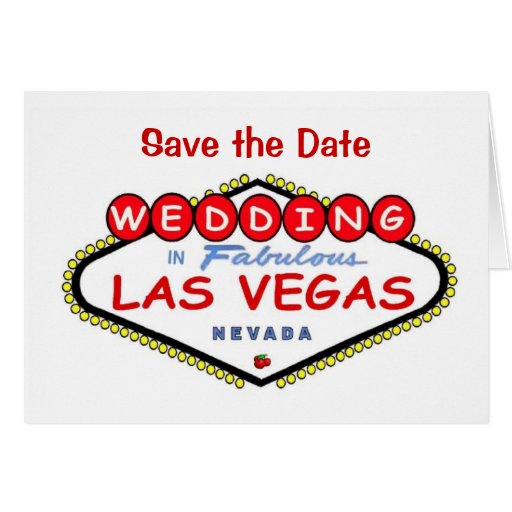 "Save the Date" Wedding in Las Vegas Card