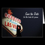 Save the Date "Wedding" In Las Vegas Card cards