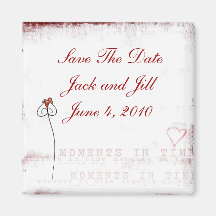 save the date wedding magnet