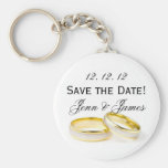 Save the Date! Wedding Ring Key Chains