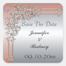 Save The Date Wedding Sticker