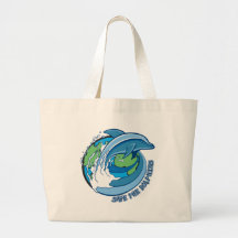 Save the Dolphins Canvas Bag