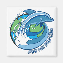 Save the Dolphins Fridge Magnets