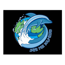 Save the Dolphins Post Card