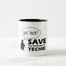 Save the Endangered Techie Mug