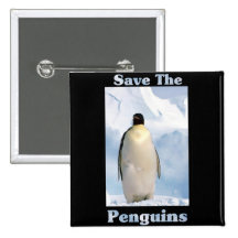 Save the Penguins Pins